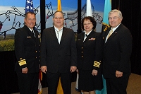 Left to Right: Dr. Charles Grim, IHS Employee, Dr. Dawn Wyllie, and Robert McSwain