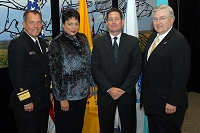 Left to Right: Dr. Charles Grim, Margo Kerrigan, Kurt Nelson, and Robert McSwain