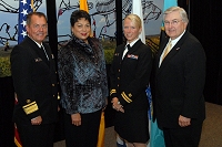 Left to Right: Dr. Charles Grim, Margo Kerrigan, Janae Price, and Robert McSwain