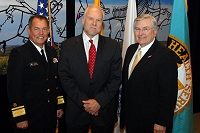 Left to Right: Dr. Charles Grim, Cliff Wiggins, and Robert McSwain