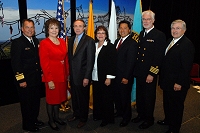 Left to Right: Dr. Charles Grim, Mary Lou Stanton, Carl Harper, Brenda Jeanotte-Smith, Chris Mandregan, Chuck North, and Robert McSwain