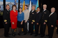 Left to Right: Dr. Charles Grim, Mary Lou Stanton, Mary Beth Skupien, Ben Smith, Dr. Richard Church, Chris Mandregan, Chuck North, and Robert McSwain