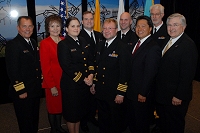 Left to Right: Dr. Charles Grim, Mary Lou Stanton, Lori Moore, Dr. David Taylor, Bradley Bishop,  Brett Maycock, Chris Mandregan, Chuck North, and Robert McSwain