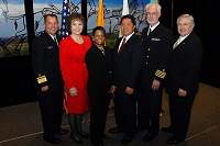 Left to Right: Dr. Charles Grim, Mary Lou Stanton, Michelle Bulls, Chris Mandregan, Chuck North, and Robert McSwain