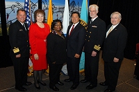 Left to Right: Dr. Charles Grim, Mary Lou Stanton, Adrienne Windear, Chris Mandregan, Chuck North, and Robert McSwain