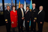 Left to Right: Dr. Charles Grim, Mary Lou Stanton, Doug Black, Chris Mandregan, Chuck North, and Robert McSwain