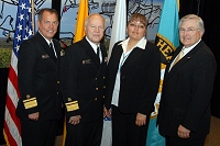 Left to Right: Dr. Charles Grim, Douglas Peter,  IHS Employee, and Robert McSwain