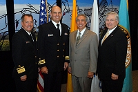 Left to Right: Dr. Charles Grim,  IHS Employee, Don Davis, and Robert McSwain