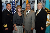 Left to Right: Dr. Charles Grim,   Pamla Gaines, Don Davis, and Robert McSwain