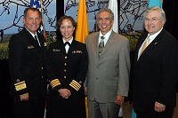 Left to Right: Dr. Charles Grim,  IHS Employee, Don Davis, and Robert McSwain