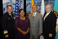 Left to Right: Dr. Charles Grim,  IHS Employee, Don Davis, and Robert McSwain