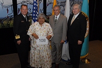 Left to Right: Dr. Charles Grim,  IHS Employee, Don Davis, and Robert McSwain