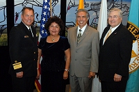 Left to Right: Dr. Charles Grim,  IHS Employee, Don Davis, and Robert McSwain