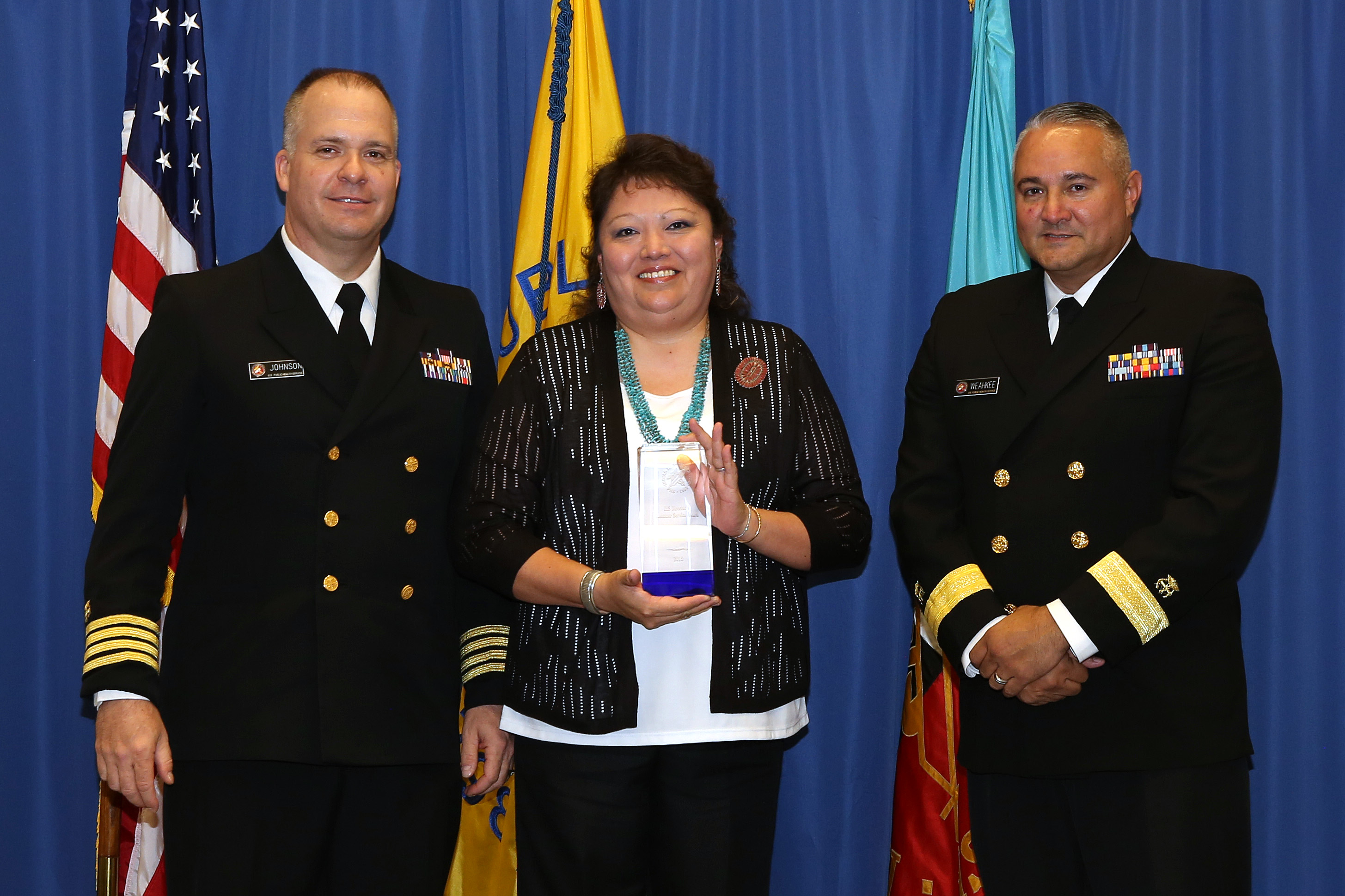2015 Director's Customer Service Award - Team - Valerie Barker on behalf of GIMC Business Office Patient Benefit Coordinator Team (Navajo)