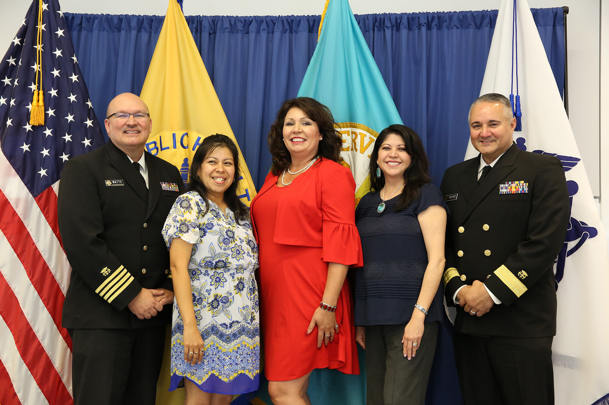 Group Photos - CAPT Travis Watts, Jacquie Folsom, Angela Young, Rose Weahkee, RADM Michael Weahkee
