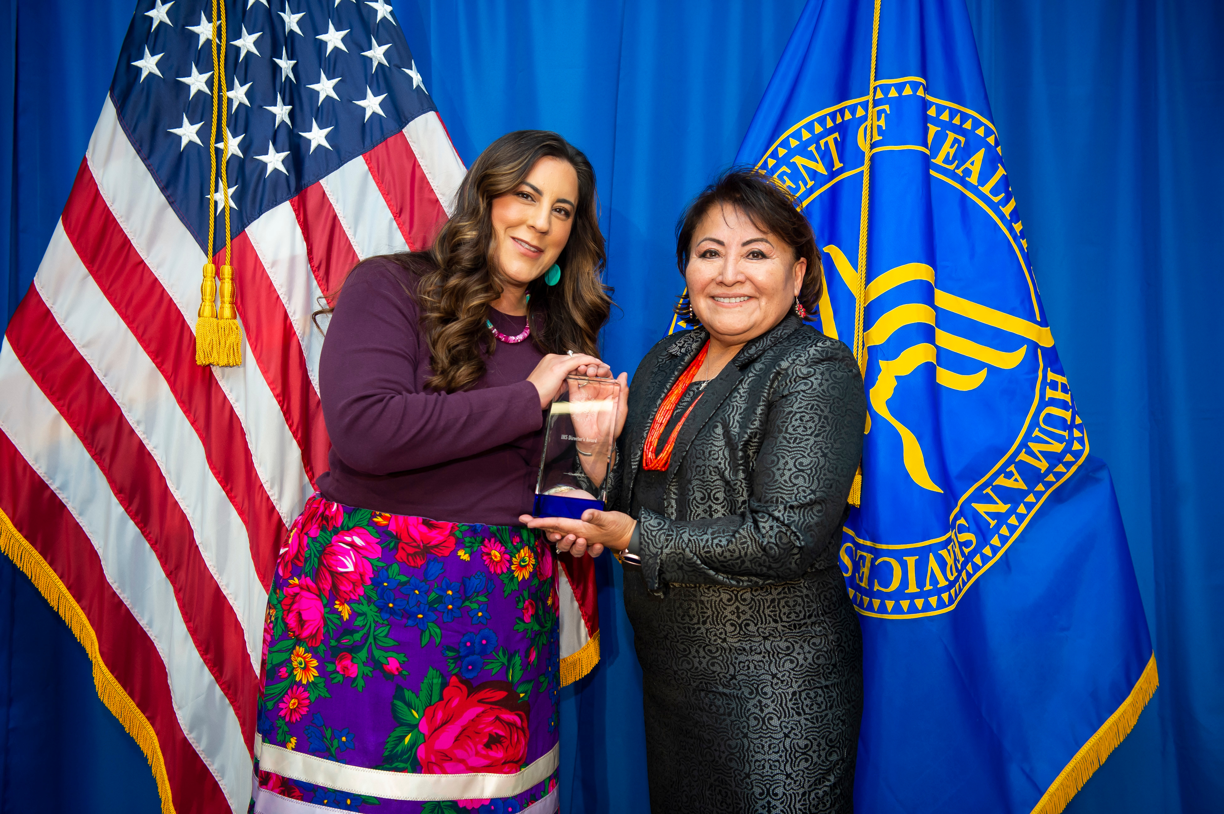 Director's Award - Team Category - Alyassa Goodfox receiving on behalf of Pawnee Indian Health Center Revenue Enhancement Team (Oklahoma City )