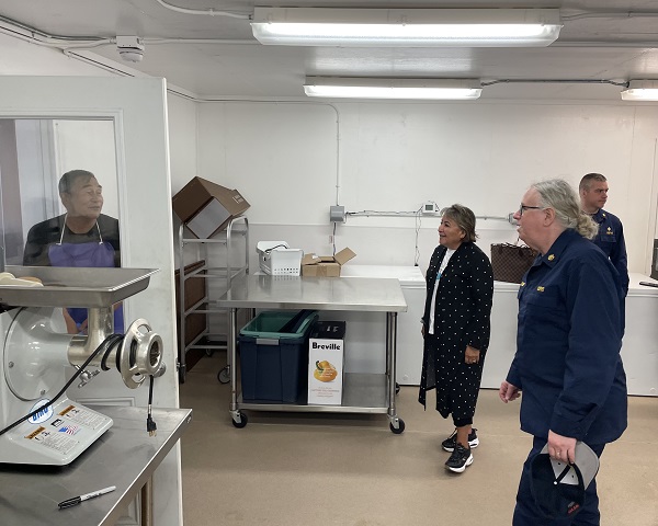 IHS Director Roselyn Tso and HHS Assistant Secretary of Health Adm. Rachel Levine visiting with Maniilaq leadership and staff