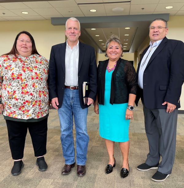 Alaska Sen. Dan Sullivan (2nd from left) and IHS leaders