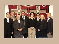 Thumbnail - clicking will open full size image - Comanche Tribe delegation and RADM Sandra Pattea, Deputy Director for Intergovernmental Affairs