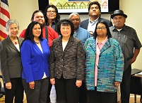 Thumbnail - clicking will open full size image - Tribal delegation meeting with the Quechan and Cocopah Tribes in Yuma, AZ:  March 2014