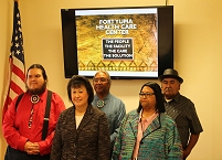 Thumbnail - clicking will open full size image - Tribal delegation meeting with the Quechan and Cocopah Tribes in Yuma, AZ:  March 2014
