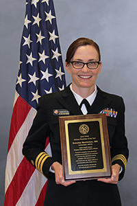 CDR Dorothy Sanderson was awarded the 2016 Physician Professional Advisory Committee Clinician of the Year award by the USPHS Commissioned Corps.