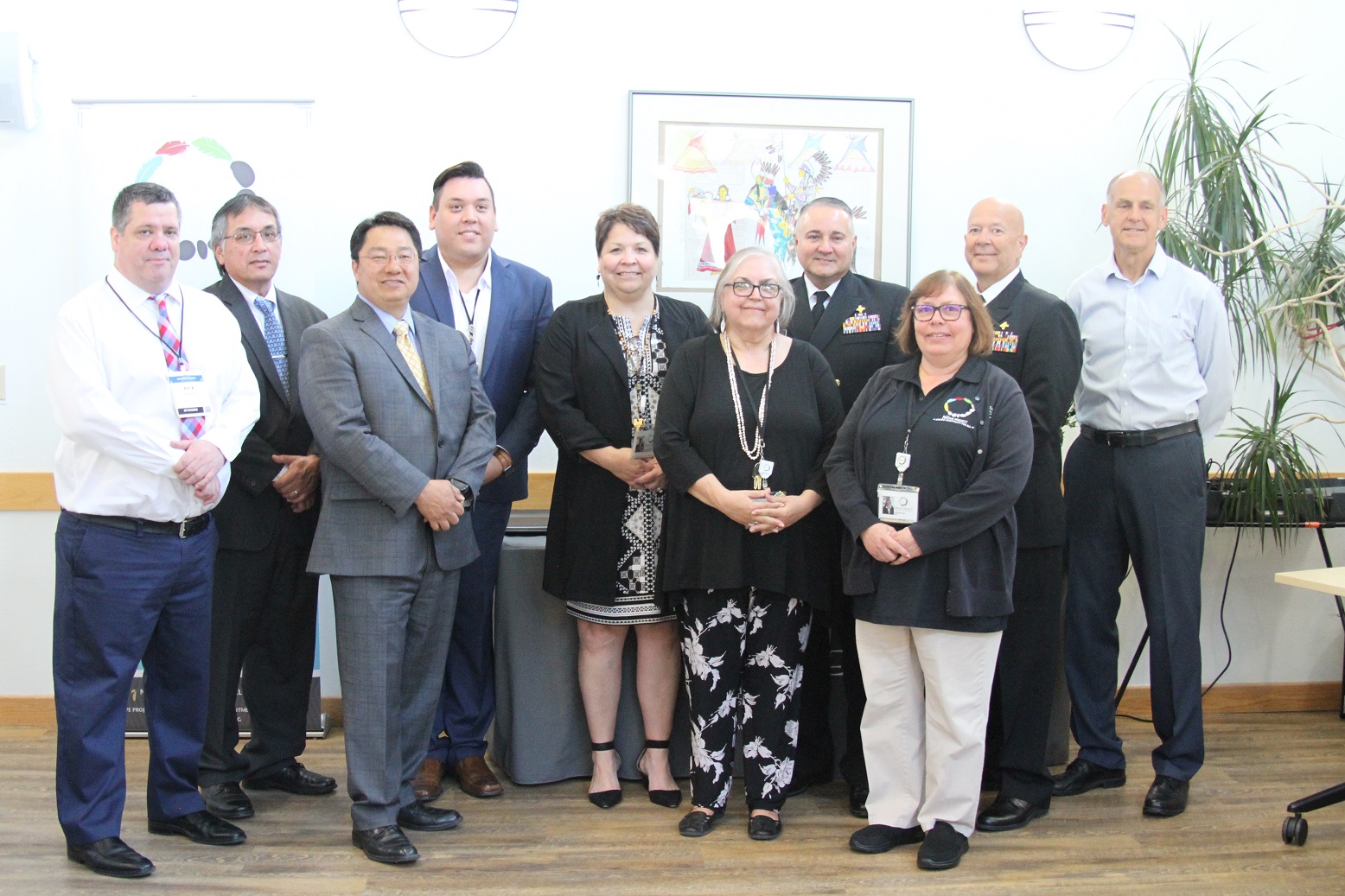 Principal Deputy Director Rear Adm. Weahkee and IHS representatives toured the NATIVE Project in Spokane, Wash. on June 11, 2019.