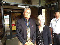 Thumbnail - clicking will open full size image - Secretary Sebelius and Navajo Area Director John Hubbard Jr.