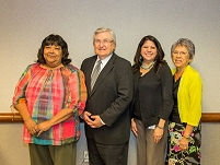 Thumbnail - clicking will open full size image - Mr. McSwain and Dr. Weahkee  with the Colorado River Indian Tribe Delegates