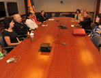 Thumbnail - clicking will open full size image - U.S. Department of Health and Human Services Secretary Sylvia Burwell at IHS Headquarters, July 2014