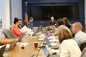 Tribal Epidemiology Centers members meet at IHS Headquarters in Rockville, Maryland.