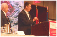 Thumbnail - clicking will open full size image - Keynote by John Baker (Inupiaq), 2011 Iditarod Sled Dog Race Champion