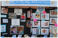 Thumbnail - clicking will open full size image - Baby Friendly Hospital Initiative Launch booth display