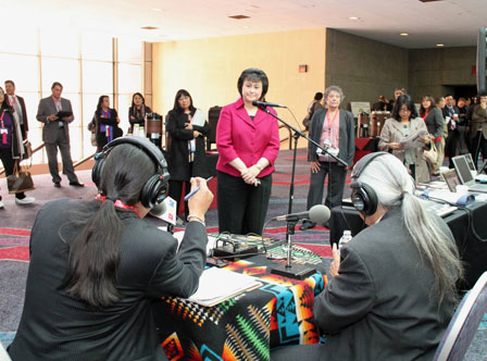 IHS Director speaking to Native America Calling