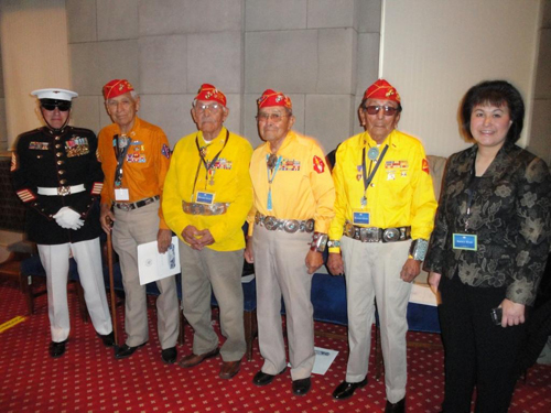 Director with Navajo Code Talkers