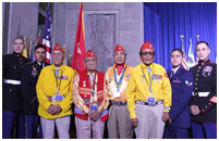 Thumbnail - clicking will open full size image - Navajo Code Talkers (NCAI photo)