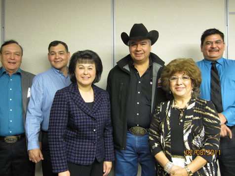 Members of Tribal Delegation meeting