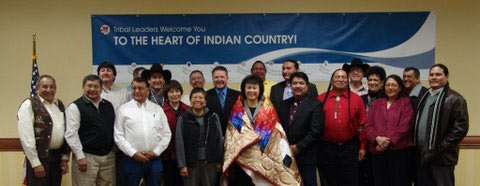 Dr. Roubideaux with members of Billings Area Tribes