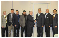 Thumbnail - clicking will open full size image - San Carlos Tribal Delegation with Bob McSwain