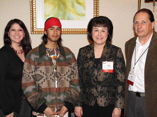 Rose Weahkee, Coloradas Mangus, Yvette Roubideaux and McClellan Hall