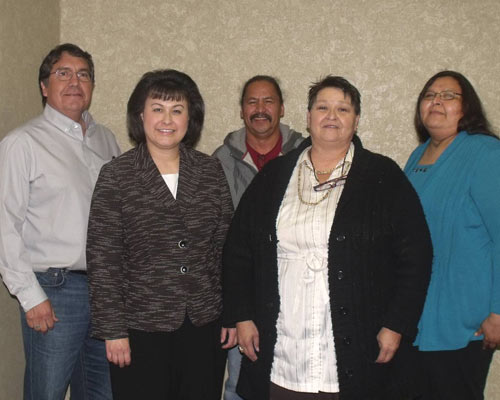 Rosebud Sioux Tribe members with Dr. Roubideaux