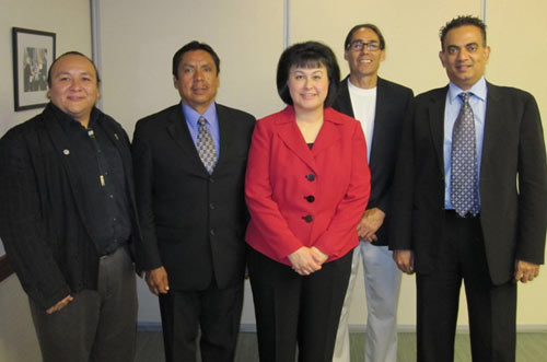 Dr. Roubideaux with Pueblo of Jemez Delegation