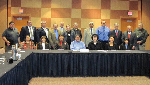 Dr. Roubideaux with Oklahoma Area Tribal Members