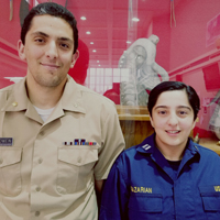 Lt. Neelam 'Nelly' Gazarian and Lt. Cmdr. Jonathan Owen, pharmacists at Belcourt Indian Health Service.