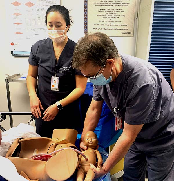 Obstetrics simulation at PIMC