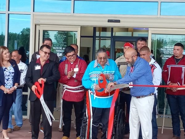 Ribbon cutting event with Ysleta del Sur Pueblo officials