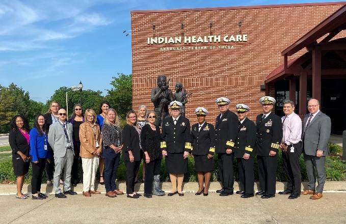 Forty-four former IHS pharmacy residents and national coordinators attending the 2023 COF Symposium in Tulsa, Oklahoma