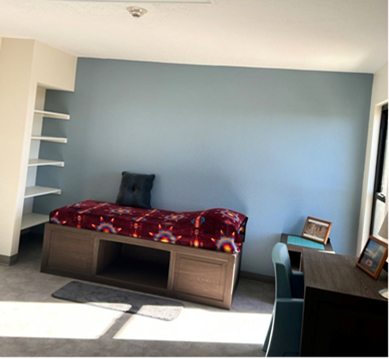 The facility features renovated resident rooms