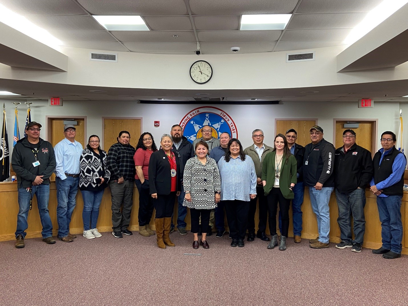 Visit with the Standing Rock Sioux Tribe in Fort Yates, ND, which was followed by a tour of the Standing Rock Service Unit Fort Yates Hospital