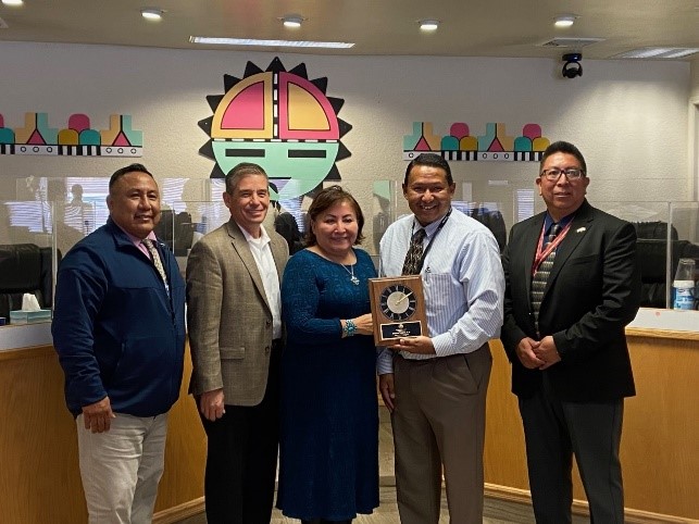 Meeting with Hopi tribal council and staff